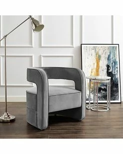 Nicole Miller Aldo Velvet Accent Chair Home -Nicole Miller SHOP 3050460486 RLLD 3