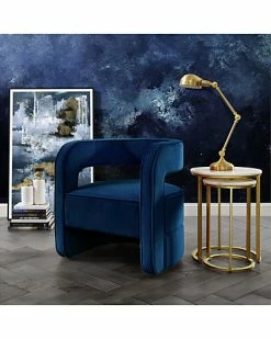 Nicole Miller Aldo Velvet Accent Chair Home -Nicole Miller SHOP 3050460487 RLLD 3