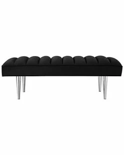 Nicole Miller Vincenzo Velvet Bench Home -Nicole Miller SHOP 3050460489 RLLD 2