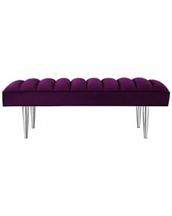 Nicole Miller Vincenzo Velvet Bench Home -Nicole Miller SHOP 3050460490 RLLD 2