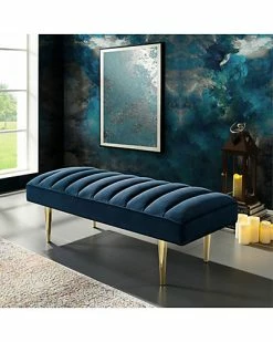 Nicole Miller Vincenzo Velvet Bench Home -Nicole Miller SHOP 3050460491 RLLD 3