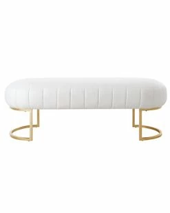 Nicole Miller Anakin Leather PU Bench Home -Nicole Miller SHOP 3050460494 RLLD 2