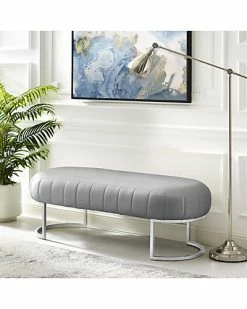 Nicole Miller Anakin Leather PU Bench Home -Nicole Miller SHOP 3050460495 RLLD 3