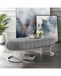 Nicole Miller Anakin Velvet Bench Home -Nicole Miller SHOP 3050460496 RLLD 3