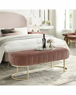 Nicole Miller Anakin Velvet Bench Home -Nicole Miller SHOP 3050460497 RLLD 3