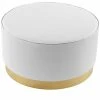Nicole Miller Zyaire Leather PU Cocktail Ottoman Home -Nicole Miller SHOP 3050460500 RLLD 1
