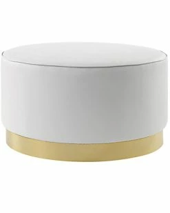 Nicole Miller Zyaire Leather PU Cocktail Ottoman Home -Nicole Miller SHOP 3050460500 RLLD 2