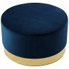 Nicole Miller Zyaire Velvet Cocktail Ottoman Home -Nicole Miller SHOP 3050460502 RLLD 1