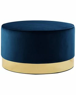 Nicole Miller Zyaire Velvet Cocktail Ottoman Home -Nicole Miller SHOP 3050460502 RLLD 2