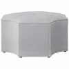 Nicole Miller Rey Leather PU Octagon Cocktail Ottoman Home -Nicole Miller SHOP 3050460503 RLLD 1