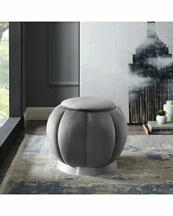 Nicole Miller Alfie Velvet Ottoman Home -Nicole Miller SHOP 3050460519 RLLD 3