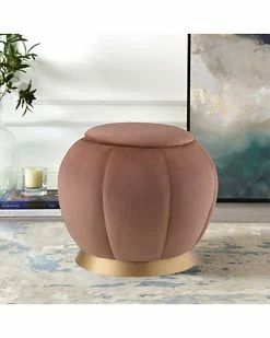 Nicole Miller Alfie Velvet Ottoman Home -Nicole Miller SHOP 3050460521 RLLD 3