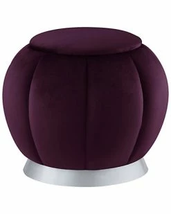 Nicole Miller Alfie Velvet Ottoman Home -Nicole Miller SHOP 3050460522 RLLD 2