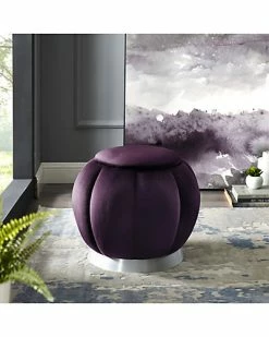 Nicole Miller Alfie Velvet Ottoman Home -Nicole Miller SHOP 3050460522 RLLD 3