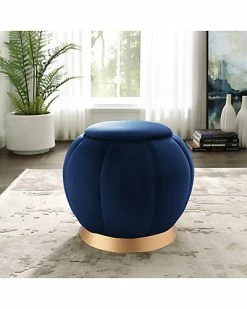 Nicole Miller Alfie Velvet Ottoman Home -Nicole Miller SHOP 3050484885 RLLD 3