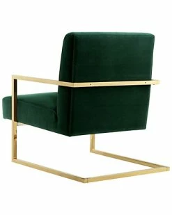 Nicole Miller Frankie Velvet Accent Chair Home -Nicole Miller SHOP 3050557985 RLLD 4