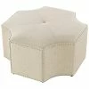 Nicole Miller Rey Linen Octagon Cocktail Ottoman Home -Nicole Miller SHOP 3050612765 RLLD 1