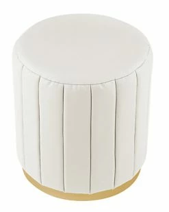 Nicole Miller Anakin Leather PU Ottoman Home -Nicole Miller SHOP 3050698325 RLLD 2