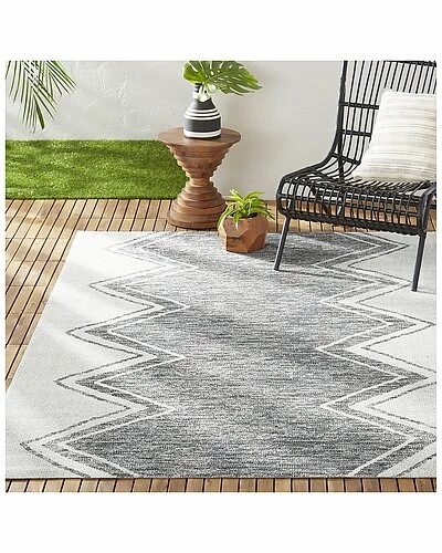 Nicole Miller New York Patio Sofia Leon Indoor/Outdoor Rug Home 5 Nicole Miller New York Patio Sofia Leon Indoor/Outdoor Rug Home - Image 3